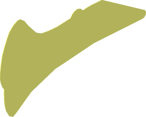 Sticker  2.3 x  6.1 with Indigo Islanders Mask and Blue and Yellow Zig Zag Line - Right Side (Formed)