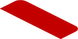 ~Sticker  0.8 x  1.9 with Black Air Vent NACA on Red Background Right - First Face