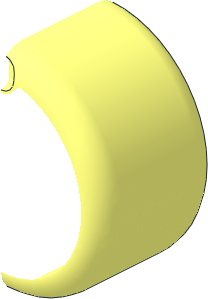 ~Wheel 15 x 24 Integral Hard-Plastic Smooth Tyre Half