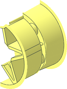 ~Wheel 15 x 24 with Integral Hard-Plastic Smooth Tyre Rim Half