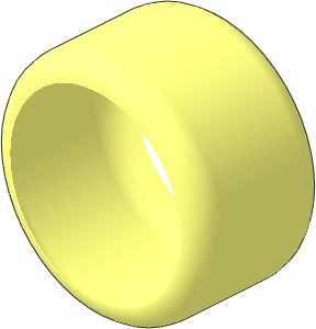 ~Wheel 15 x 24 Integral Hard-Plastic Smooth Tyre