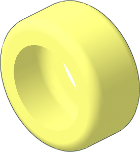 ~Wheel 15 x 30 Integral Hard-Plastic Smooth Tyre