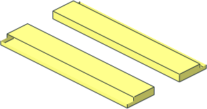 ~Train Track  9V Straight - Metal Rail, Clamp