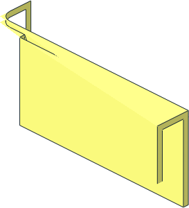 ~Train Track  9V Straight - Metal Rail, Interlocking End