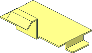 ~Train Track 9V Switch Right - External Contact Plate ~Train Track 9V Switch Right - External Contact Plate