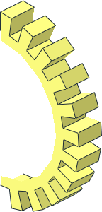 ~Tyre  7/ 56 x 17 Offset Tread Quarter