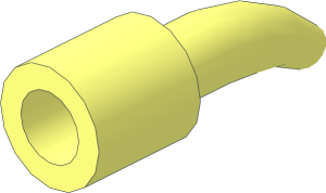 ~Plant Vine with Bar and Bar Hole, Bar Hole End