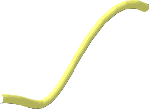 ~Plant Vine with Bar and Bar Hole Stem Half