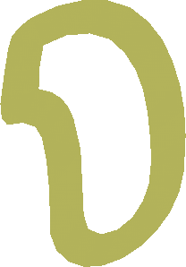 ~Minifig Head Hearing Aid Border Pattern