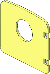 Duplo Door  1 x  4 x  3 with Arched Top with Porthole