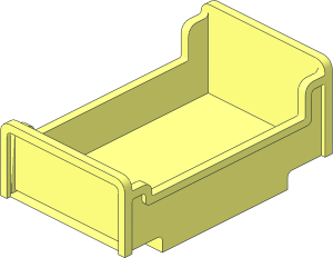 ~Duplo Bed  3 x  5 x  1.667 without Patternable Surfaces