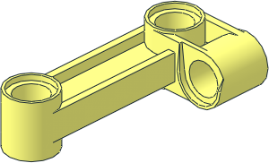 Technic Link  2 x  4 Bent 90 with One Offset Transverse Peghole