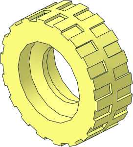 Tyre  6.4/ 75 x  8 Shallow Offset Tread with Centre Band