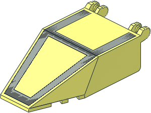 Windscreen  4 x  7 x  1.667 with SW LightGrey/DarkGrey Pattern Windscreen  4 x  7 x  1.667 with SW LightGrey/DarkGrey Pattern