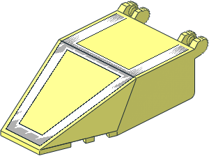 Windscreen  4 x  7 x  1.667 with SW White/LightBluishGrey Pattern Windscreen  4 x  7 x  1.667 with SW White/LightBluishGrey Pattern