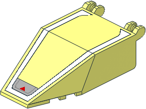 Windscreen  4 x  7 x  1.667 with SW Red Triangle Pattern Windscreen  4 x  7 x  1.667 with SW Red Triangle Pattern