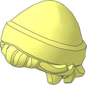 Minifig Hair Short Tousled with Beanie