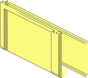 ~Duplo Flatbed Wagon  2 x  8 x  1  Side Hatch - Half