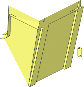 ~Duplo Train Tipper 2 x 5 with Corrugated Slanted Sides - Quarter ~Duplo Train Tipper 2 x 5 with Corrugated Slanted Sides - Quarter