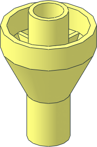 ~Duplo Train Steam Engine Boiler with Fixed Funnel - Funnel