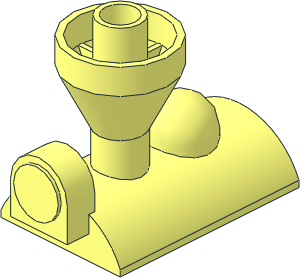 Duplo Train Steam Engine Boiler with Fixed Funnel