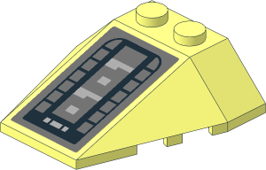 Wedge  4 x  4 Triple with B-wing Engine Exhaust Vent Pattern Sticker