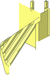 ~Duplo Train Steam Engine Cow Catcher - Half