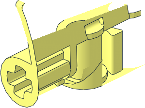~Technic Panel Curved  5 x  2 x  1 without Top and front - Half