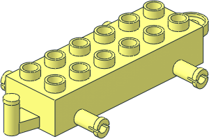 ~Duplo Car Base  2 x  6 with Closed Hitch