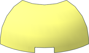 Brick  2 x  2 x  1 Corner Round with Curved Top