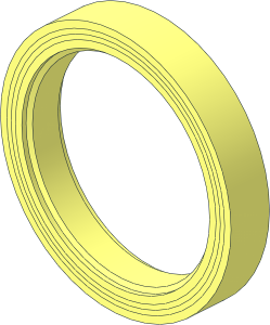 Tyre  7/ 50 x 36 with Flat Tread