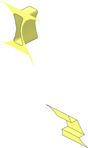 ~Technic Frame  5 x  3 Engine Holder ~ Quarter