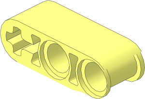 ~Technic Frame  5 x  3 Engine Holder - Slanted Sides Half