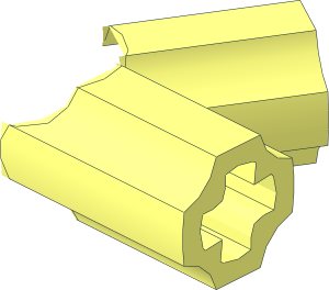 ~Technic Angle Connector 4-Way 60 Degree Half