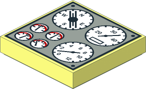 Tile  2 x  2 with Ship Controls Sticker