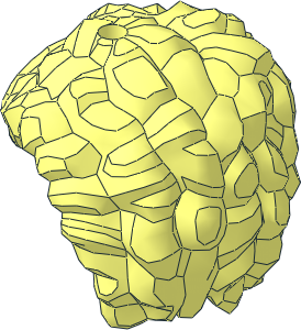 Minifig Hair Short with Curls and Corn Rows