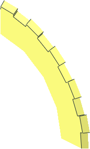 ~Tyre 14/ 25 x 17 Shallow Staggered Treads - Quarter Sidewall