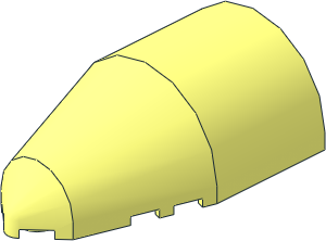 Windscreen  4 x  7 x  2 Round Pointed
