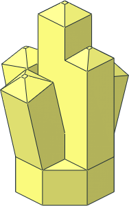 Rock 1 x 1 Crystal 5 Point Rock 1 x 1 Crystal 5 Point
