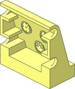 Duplo Panel 1 x 2 x 1.667 Sloped with Embossed Gauges Duplo Panel 1 x 2 x 1.667 Sloped with Embossed Gauges