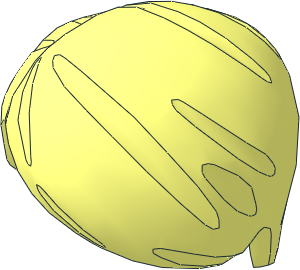 Minifig Hair Short Combed Sideways Part Right