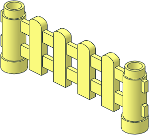 Duplo Fence  1 x  6 x  2 Picket