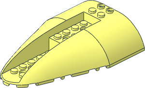 Plane Top Aft Section  8 x 12 x  2 Tapered