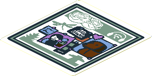 Sticker 3.4 x 3.7 with Bulletin Board Sticker 3.4 x 3.7 with Bulletin Board