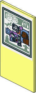 Glass for Window  1 x  4 x  6 with Bulletin Board Sticker