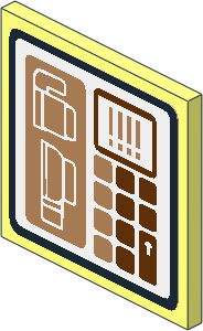 Roadsign Clip-on  2 x  2 Square with Coffee Point of Sale Terminal Screen Sticker