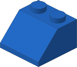 ~_Slope Brick 45  2 x  2 Blue (Obsolete)