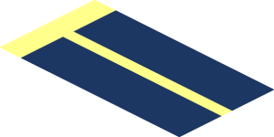 ~Sheet Plastic  5.3 x 20.3 Rectagular with  4 Tabs with Solar Panel Pattern - Wafer