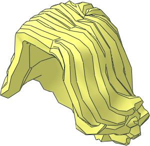 Minifig Hair Female Mid-Length Wavy