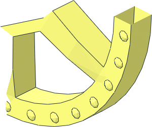 ~Wheel Rim 11 x 20  Hubcap with  6 Spokes,  5 Nuts and 30 Rivets on Rim